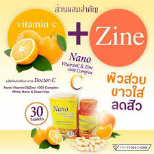 Nano Vitamin C & Zinc By Doctor-C ช่วยผิวขาว กระจ่างใส ลดสิว ลดฝ้ากระ ค่อยๆๆ จางลง ฟื้นฟูผิวให้แข็งแรง ด้วยเทคโนโลยี Nano VitaminC & Zinc1000g ผสมผสานทั้งสองอย่างเข้าด้วยกัน วิตามินC ที่รวม 3 จุดเด่น ของวิตามินCไว้ด้วย กัน ว้าวๆ เริ๊ดนะคะคุ