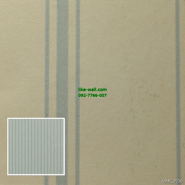 วอลเปเปอร์ติดผนัง ลายทางเส้นตรง สีฟ้าอ่อน