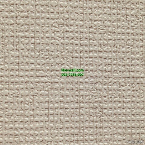 วอลเปเปอร์ติดผนัง ลายเรียบ สีครีม