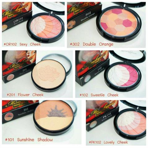 ** พร้อมส่ง**Merrezca Mineral Pearls Blush บลัชออน เนื้อแน่น คุณภาพเยี่ยมสีให้เลือกหลากหลายเฉดสี เหมาะกับ  ทุกสภาพผิวไม่ว่าจะผิวคล้ำก็แต่งแต้มด้วยตัวนี้ขึ้นแน่นอนคะ และบางเฉดสีก็ยังสามารถใช้  เป็นได้ทั้งไฮไลท์ บรอนเซอร์ และใช้เป็นอายเชโดว์ก็ได้