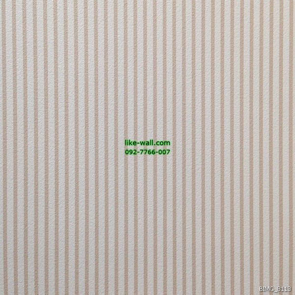 วอลเปเปอร์ติดผนัง ภายในห้อง ลายทางตรงเส้นเล็ก สีชมพู-ขาว