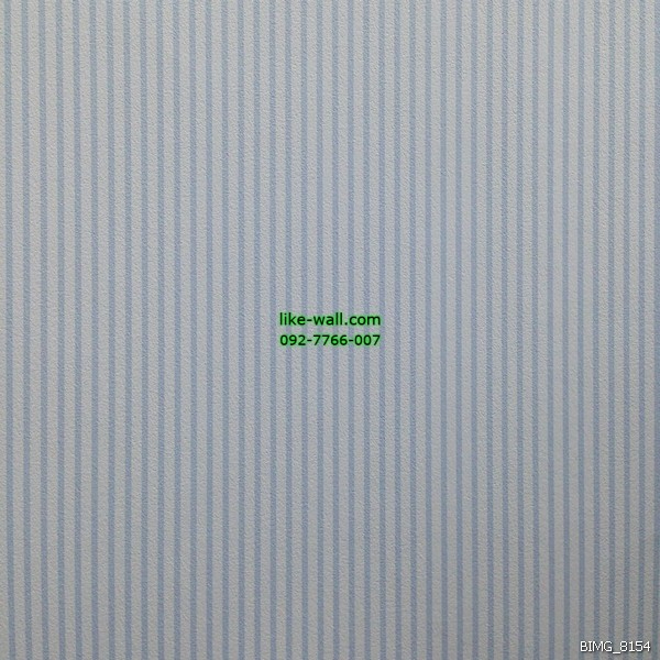 วอลเปเปอร์ติดผนัง ภายในห้อง ลายทางตรงเส้นเล็ก สีฟ้า-ขาว