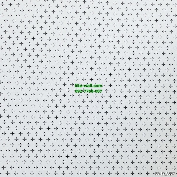 วอลเปเปอร์ติดผนัง ลายจุด สไตล์วินเทจ สีดำ พื้นหลังสีขาว