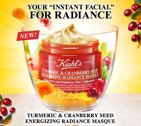 Kiehl's Turmeric & Cranberry Seed Energizing Radiance Masque 75 ml. มาส์กสูตรใหม่มาสก์พอกและขัดสองประสิทธิภาพในหนึ่งเดียว ผสานสารสกัดจากขมิ้นชันเพื่อคืนความเปล่งปลั่ง สารสกัดจากแครนเบอรี่ช่วยต้านอนุมูลอิสระ ในขณะที่เมล็ดแครนเบอรี่จะผล