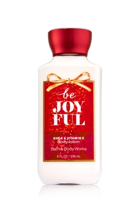 Bath & Body Works Be Joyful Shea & Vitamin E Body Lotion 236 ml. โลชั่นบำรุงผิวสุดพิเศษ กลิ่นหอมโดดเด่นโทนกลิ่นผลไม้หอมหวานสดชื่น เจือกลิ่นดอกมะลิอ่อนๆปลายๆกลิ่น หอมสดชื่นปลุกอารมณ์ยามเช้าคะ