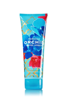 Bath & Body Works Morocco Orchid & Pink Amber 24 Hour Moisture Ultra Shea Body Cream 226g. ครีมบำรุงผิวสุดเข้มข้น มีกลิ่นหอมของดอกกล้วยไม้ ผสมกลิ่มหอมนุ่มนวลของ amber วนิลลาอ่อนๆ หอมนุ่มละมุนคะ