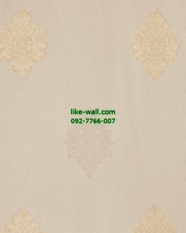 วอลเปเปอร์ติดผนัง ลายหลุยส์ขนาดเล็ก สีครีม