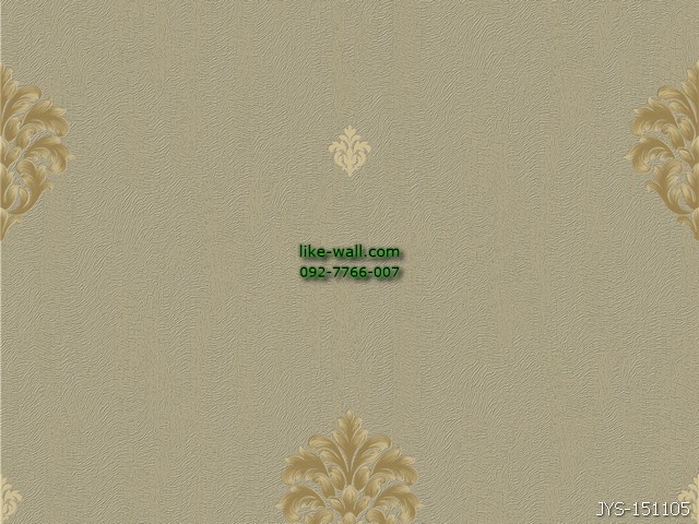 วอลเปเปอร์ติดผนัง ลายหลุยส์ สีน้ำตาลเทา