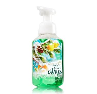 **พร้อมส่ง**Bath & Body Works Snow-Kissed Citrus Gentle Foaming Hand Soap 259 ml. โฟมล้างมือเนื้อโฟมนุ่ม อ่อนโยนต่อผิวบำรุงผิวให้ผิวนุ่มชุ่มชื่นไม่แห้งตึงหลังการใช้ โทนกลิ่นมะนาวหอมนุ่มๆหวานๆ เหมือนขนมกลิ่นมะนาวคะ