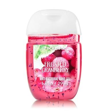 **พร้อมส่ง**Bath & Body Works Frosted Cranberry PocketBac Sanitizing Hand Gel 29 ml. เจลล้างมือขนาดพกพาแบบไม่ต้องใช้น้ำ สูตรแอนตี้แบคทีเรีย ฆ่าแบคทีเรียได้ 99.9% กลิ่นหอมแครนเบอรี่ผลไม้ตระกูลเบอร์รี่หอมหวานนุ่มละมุน