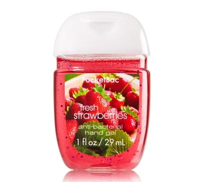 **พร้อมส่ง**Bath & Body Works Fresh Strawberries PocketBac Sanitizing Hand Gel 29 ml. เจลล้างมือขนาดพกพาแบบไม่ต้องใช้น้ำ สูตรแอนตี้แบคทีเรีย ฆ่าแบคทีเรียได้ 99.9% กลิ่นหอมหวานของสตรอเบอรี่ผลสด