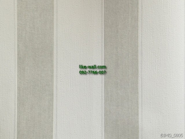 วอลเปเปอร์ติดผนัง ลายทางเส้นตรง สีเทา-ขาว