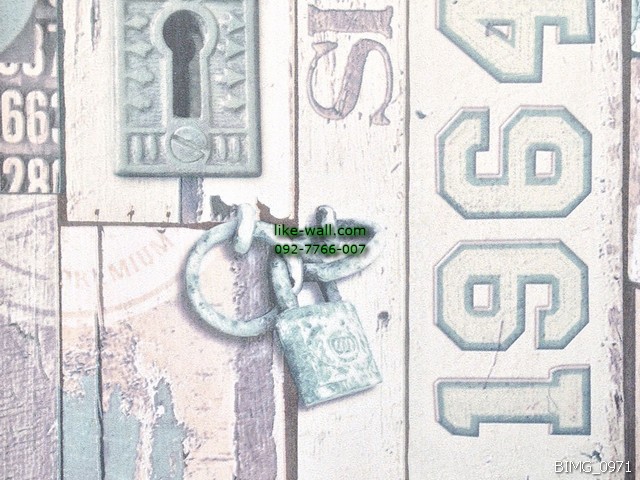 วอลเปเปอร์ติดผนัง ลายไม้เก่า สไตล์เท่ๆ สีเหลืองเทา