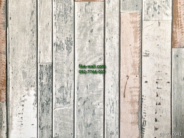 วอลเปเปอร์ติดผนัง ลายไม้เก่า สีเทาส้ม