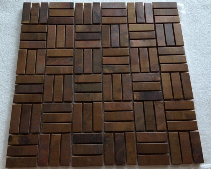 กระเบื้องสแตนเลส สี COPPER