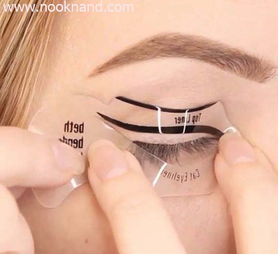 แบบเขียนอายไลน์เนอร์ Cat Eyeliner Stencil 