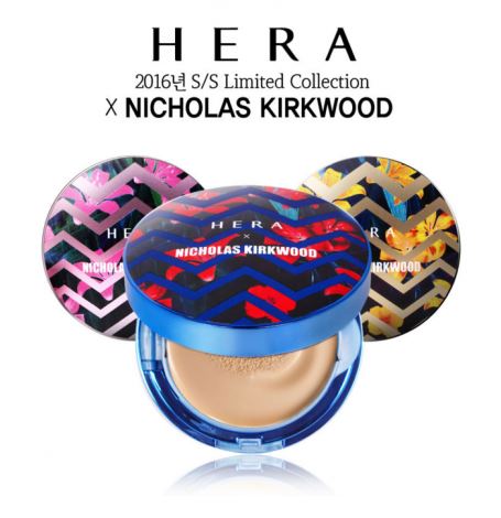 *พร้อมส่ง*Hera x Nicholas Kirkwood Uv Mist Cushion SPF50+/PA+++ (ตลับจริง+รีฟิว 1 ชิ้น) Limied Edition แป้งน้ำคุชชั่นตัวฮิตทั้งที่ไทยและเกาหลี ในแพคเกจลิมิเต็ด 3 สีสวย รุ่นที่ได้รับตำแหน่ง Miss Cushion ปี 2015 ปกปิดเนียนสนิท เรียบเนียน กันเหงื่อ กันน้ำ เน