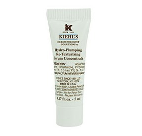 Kiehl's Hydro-Plumping Re-Texturizing Serum Concentrate ขนาดทดลอง 5 ml. เซรั่มนวัตกรรมใหม่ ช่วยฟื้นฟูสภาพผิว ให้ผิวฟูดูอิ่มเอิบ ลดเลือนริ้วรอย ผิวดูเรียบเนียน ผิวแลดูอ่อนเยาว์ ผิวดูชุ่มชื่น ผิวดูเปล่งปลั่ง