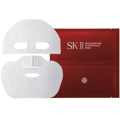 SK-II Skin Signature 3D Redefining Mask มาส์กแผ่นเพื่อการฟื้นบำรุงแบบเร่งด่วน เห็นผลทันทีตั้งแต่ครั้งแรกที่ใช้ 3D Mask อุดมไปด้วยพิเทร่า Oli Vity ซิคนาไลน์ และไนอะซินาไมด์ มอบความชุ่มชื่น กระจ่างใส ลดเลือนริ้วรอย คืนความกระชับให้ผิว ผิวดูเปล่ง