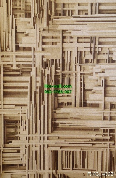 วอลเปเปอร์ติดผนัง ลายเส้นตัด 3 มิติ