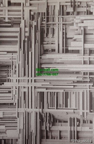 วอลเปเปอร์ติดผนัง ลายเส้นตัด 3 มิติ