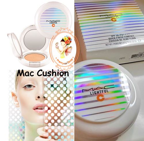 *MAC Lightful C Quick Finish Compact SPF50 /PA++++ คุชชั่นแมคตัวใหม่ล่าสุดค่ะ เนื้อกึ่งลิควิค แต่ว่าให้การปกปิดที่บางเบา สามารถใช้เติมระหว่างวันได้  เพราะมีพิกเมนต์เนื้อละเอียดที่มีส่วนผสมในการเบลอสิวหรือรอยแผลเป็น ถึงแม้จะทาเพียงแค่ครั้งเดียว