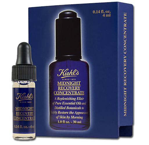 Kiehl's Midnight Recovery Concentrate ขนาดทดลอง 4 ml. เซรั่มเข้มข้นช่วยบำรุงและเสริมความแข็งแรงให้ผิวในเวลากลางคืน พลังจากธรรมชาติช่วยผิวดูสดใสขึ้นในตอนเช้า