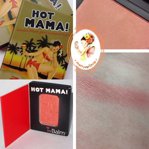 The Balm  HOT MAMA! Shadow / Blush ขนาดทดลอง 0.8 g. อายแชโดว์ที่สุดแสนเซ็กส์ซี่ & บลัชออนสวยจับใจ สีชมพูเหลือบพีช มาแบบสวยครบสูตร แอบมีไฮไลท์บางเบา แต้มเบาๆเพิ่มความเย้ายวนให้ริมฝีปากเมื่อมีแสงตกกระทบ ทุกสรรพสิ่งรวมอยู่ในแพคเกจที่พร้อมพกพา