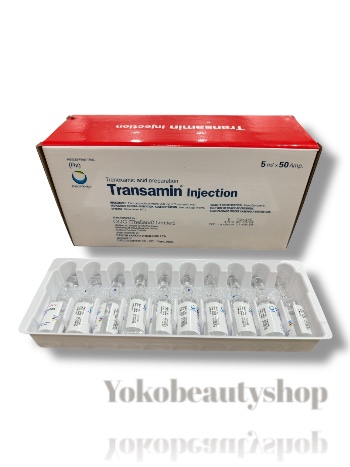 Transamin Injection 250mg/5ml ใช้รักษาฝ้า 1กล่อง 50amps.