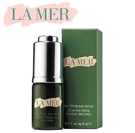 La Mer The Lifting Eye Serum ชนาดทดลอง 5ml. เซรั่มสำหรับผิวรอบดวงตาที่คิดค้นขึ้นมาโดยเฉพาะ เพื่อมอบความรู้สึกกระชับอย่างรวดเร็ว เมื่อใช้เป็นประจำ ผิวรอบดวงตาแลดูกระชับ ได้รูปอย่างน่าอัศจรรย์ ผิวโดยรวมได้รับการฟื้นบำรุงให้กลับมาแลดูดี กระชับ มอ