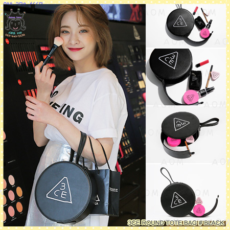 ( BLACK )3CE ROUND TOTE BAG