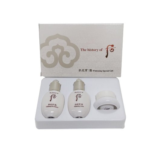 The History of Whoo Gong Jin Hyang Seol Radiant White 3 psc Special Gift Kit ชุดบำรุงผิวที่จะเปลี่ยนผิวหมองคล้ำให้เจิดจรัสกระจ่างใส ความลับของสนมเอกหยางกุ้ยเฟย ที่สามารถคงผิวสวยดั่งกระเบื้องเคลือบ
