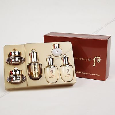 **พร้อมส่ง**The History of Whoo Cheongidan Hwa Hyun Radiant Special Gift Set 6 Items (โสม+ผงหยก+ผงเขากวางอ่อน) ชุดบำรุงผิว เน้นช่วยเรื่องลดริ้วรอยยกกระชับ และให้ผิวขาว เนียนใส สูตรลับในพระราชสำนักที่พระนาง Jahee ได้ใช้ โดยที่พระนางมีผิวอ่อนเยาว์ราวกับเด็ก