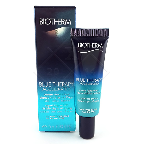 Biotherm Blue Therapy Accelerated Repairing Serum ขนาดทดลอง 10 ml. เซรั่มต่อต้านลดเลือนริ้วรอย ความร่วงโรยของผิวได้ดีกว่าเดิมถึง 3 เท่า ต่อต้านและฟื้นฟูบำรุงที่ร่วงโรย เซรั่มเนื้อบางเบาอ่อนโยนกับทุกสภาพผิว ให้ความรู้สึกแตกต่างทันที่ที่ใช้ สัมผ