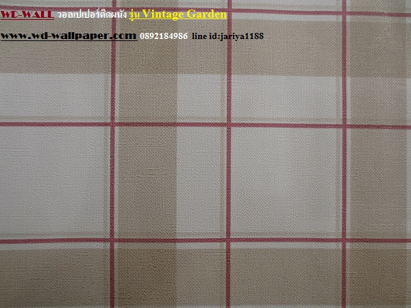 วอลเปเปอร์ติดผนัง สไตล์ดอกไม้วินเทจ หลุยส์วินเทจ  (Vintage Style)