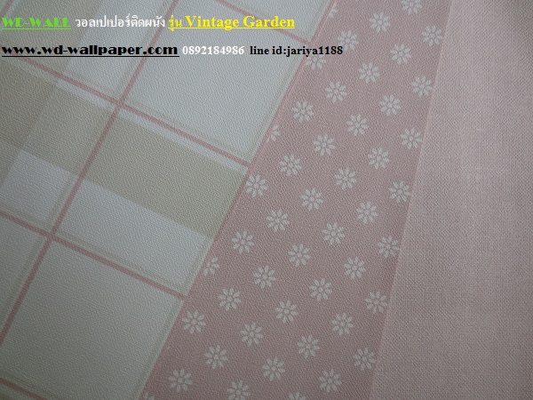 วอลเปเปอร์ติดผนัง สไตล์ดอกไม้วินเทจ หลุยส์วินเทจ  (Vintage Style)