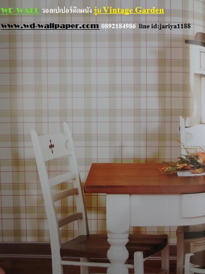 วอลเปเปอร์ติดผนัง สไตล์ดอกไม้วินเทจ หลุยส์วินเทจ  (Vintage Style)