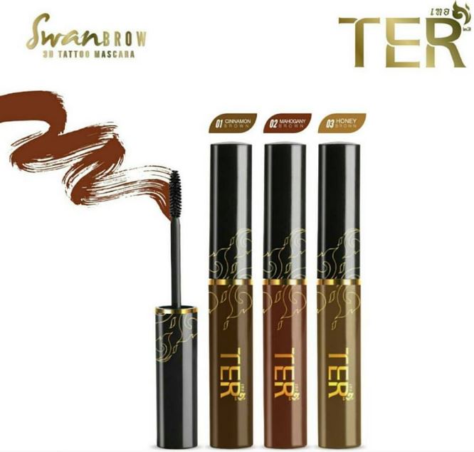 **พร้อมส่ง**Ter Swan Brow 3D Tattoo Mascara มาสคาร่าสำหรับคิ้วที่ติดทนที่สุด ทางเลือกสำหรับสาวๆที่ชอบใช้คิ้วดินสอ แต่อยากให้คิ้วติดทนเพียงแค่ปัดทับก็ปังค่ะ ทนน้ำ ทนเหงื่อ ทนทะเล ทนมัน หัวแปรงทรงกรวย ปัดเคลือบขนคิ้วได้เส้นต่อเส้น