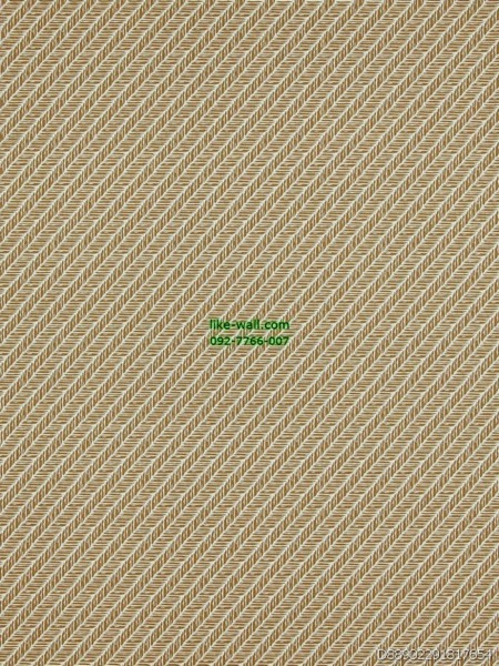 วอลเปเปอร์ติดผนัง ลายเชือกบนพื้นเรียบ สีน้ำตาล
