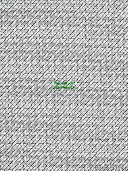 วอลเปเปอร์ติดผนัง ลายเชือกบนพื้นเรียบ สีดำ