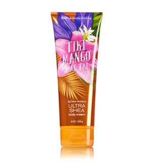 Bath & Body Works Tiki Mango Mai Tai 24 Hour Moisture Ultra Shea Body Cream 226g. ครีมบำรุงผิวสุดเข้มข้น เติมความชุ่มชื่นให้กับผิวที่ต้องการการบำรุงเป็นพิเศษอีกทั้งมีกลิ่นหอมติดทนนานตลอดวัน