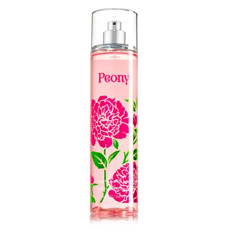 Bath & Body Works Peony Fine Fragrance Mist 236 ml. สเปร์ยน้ำหอมที่ให้กลิ่นติดกายตลอดวัน กลิ่นหอมโทนดอกไม้หอมอ่อนๆ ดอกพีโอนี หอมนุ่มๆ เหมือนเดินอยู่ในสวนดอกไม้ของเมืองอังกฤษเลยค่ะ