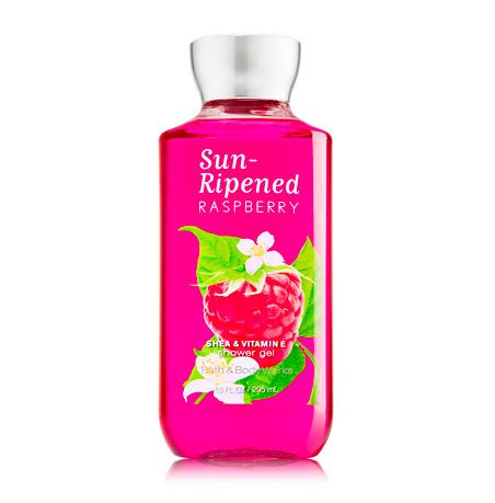 **พร้อมส่ง**Bath & Body Works Sun-Ripened Raspberry Shea & Vitamin E Shower Gel 295ml. เจลอาบน้ำกลิ่นหอมติดกายนานตลอดวัน กลิ่นหอมคลาสสิคของเบอร์รี่แสนหวาน ผสมกลิ่นวนิลลา หอมหวานสดชื่นคะ