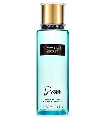 Victoria's Secret Dream Fragrance Mist 250 ml. *แพคเกจใหม่ 2016* สเปร์ยน้ำหอม ให้ความหอมรัญจวนใจ กลิ่นติดทนนาน 7-12 ชั่วโมง กลิ่นหอมสดชื่นกลิ่นไอทะเล กับดอกไพโอนี หอมสะอาดสดชื่นคะ