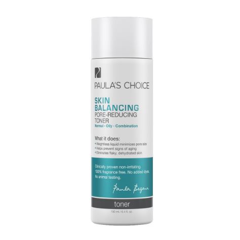 **พร้อมส่ง**Paula's Choice Skin Balancing Pore-Reducing Toner 190ml. โทนเนอร์สูตรเบา กระชับรูขุมขน ปกป้องการเกิดริ้วรอยแห่งวัย ขจัดผิวที่แห้งแตก ขาดความชุ่มชื้น สารต้านอนุมูลอิสระและสารสกัดจากพืชช่วยสร้างสมดุลให้กับผิว ด้วยส่วนผสมที่อ่อนโยนทำให้ผิวนุ