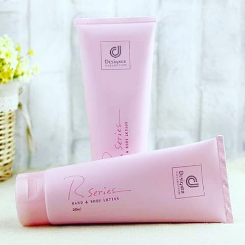 R-series Hand & Body Lotion by Designer Collection อาร์ ซีรีย์ แฮนด์ แอนด์ บอดี้ โลชั่น (ฝาสีชมพูอ่อน)