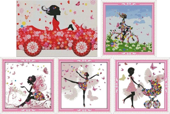 Butterflies women (ไม่พิมพ์/พิมพ์ลาย)