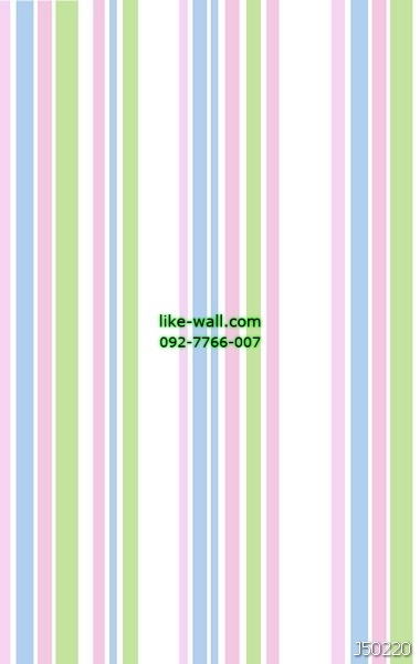 ลายเส้นตรงหลากสี สีชมพู-ฟ้า-เขียว