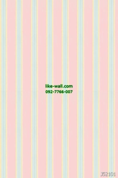 ลายทางตรง สีชมพู-เขียว