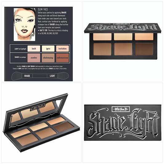 *พร้อมส่ง*Kat Von D Shade & Light Contour Palette พาเลทคอนทัวร์ 3 เฉดสีสำหรับเฉดดิ้งและไฮไลท์ใบหน้า เพื่อจัดกรอบรูปหน้าให้แลดูสวยมีมิติอย่างเป็นธรรมชาติ มาพร้อมเนื้อแป้งเนียน เบลนด์ง่าย เม็ดสีติดแน่นทนนาน